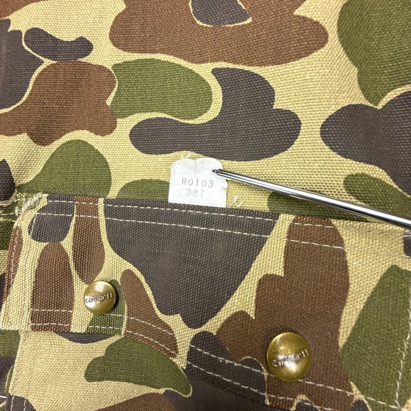 Vintage Carhartt Camo Coveralls Jumpsuit Mens 38 Tall RQ103 NWT NOS - Picture 5 of 16